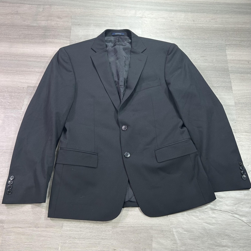 Versace Collection Suit Jacket Mens 48R Black Wool 2 Button Made‎ In Croatia